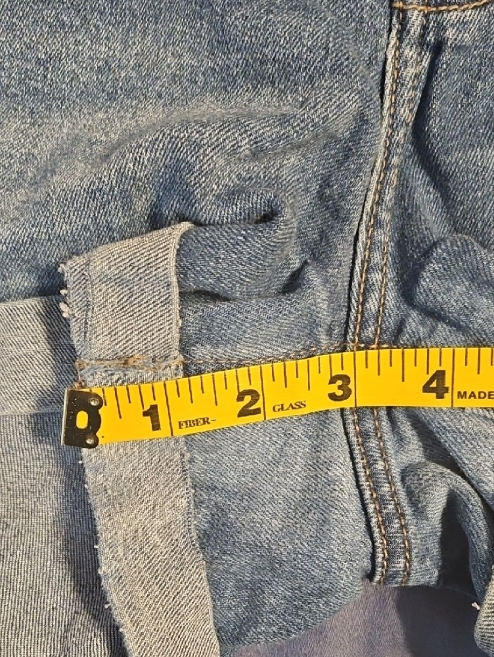 Old Navy High Rise WOW Medium Blue Rolled-Hem Denim Shorts - Picture 16 of 16
